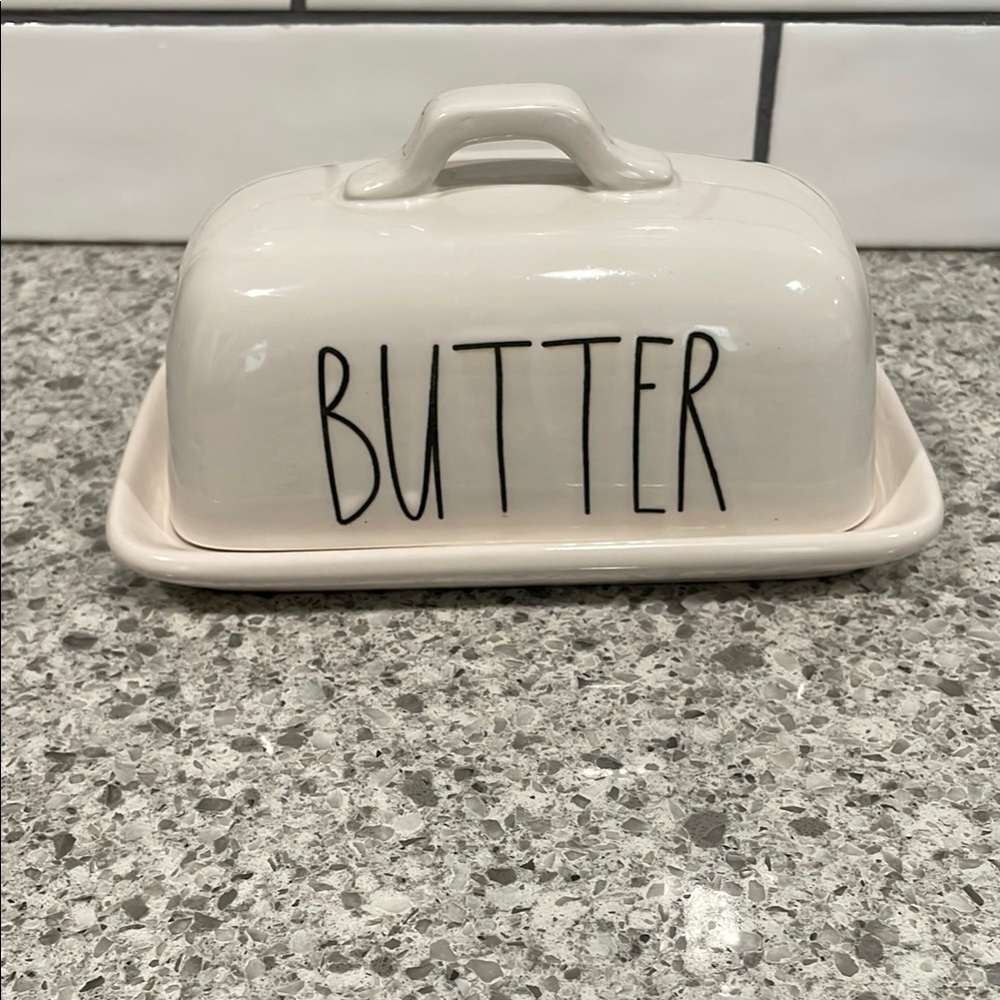 Rae Dunn Cream Butter Dish